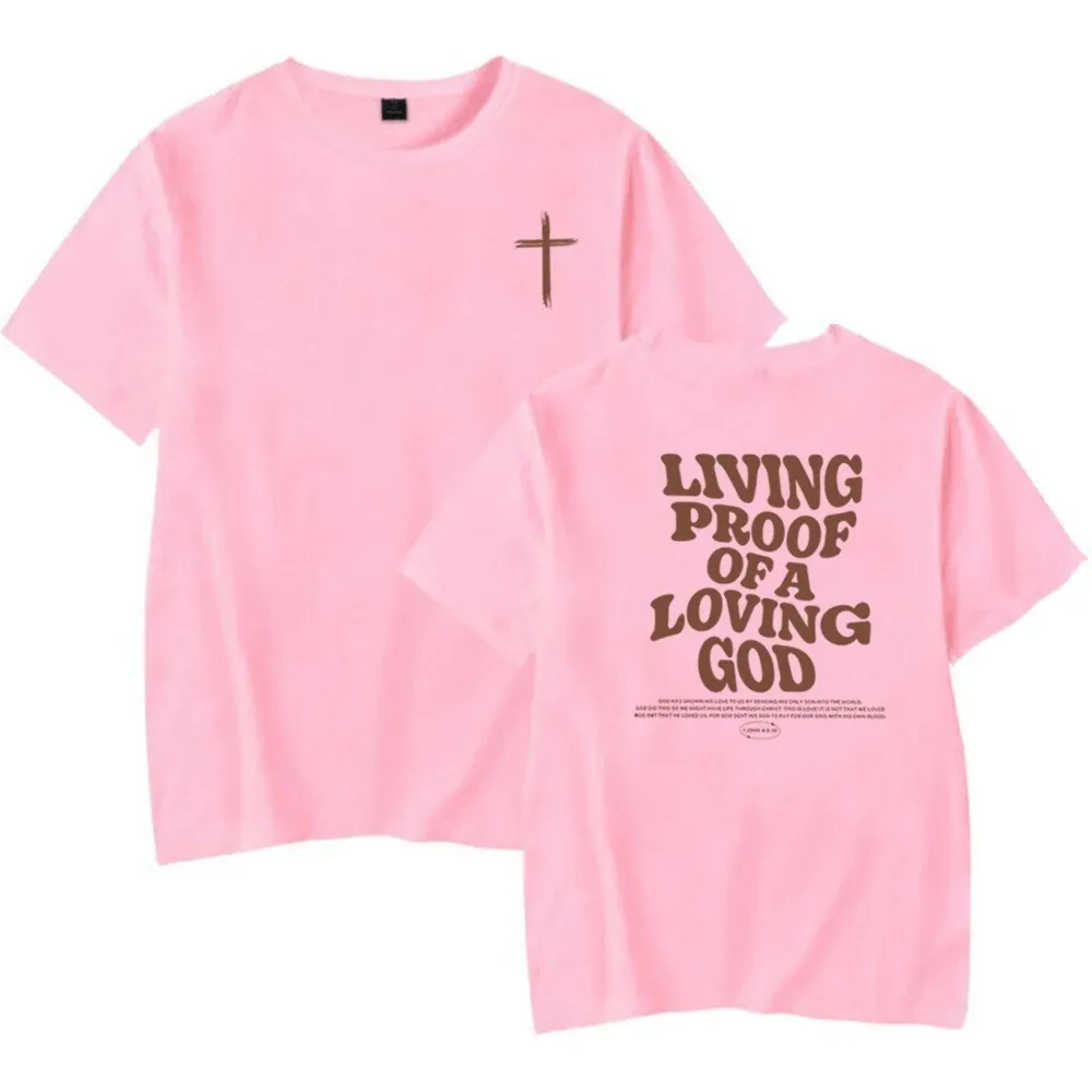Women's Letter Print Loose Leisure All-matching Top - Pink