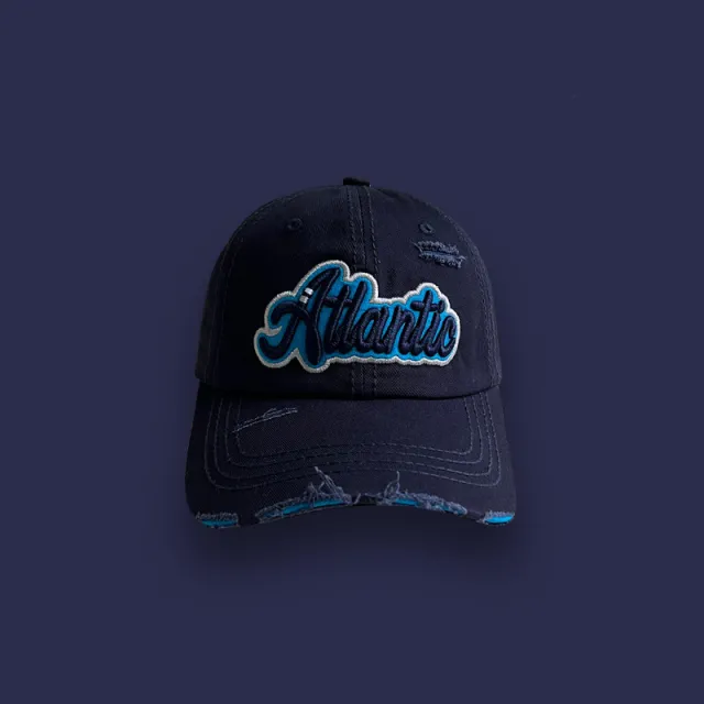 Washed Denim With Hole Baseball Cap Female Summer Korean Style Navy Blue - Shop at LoveMi