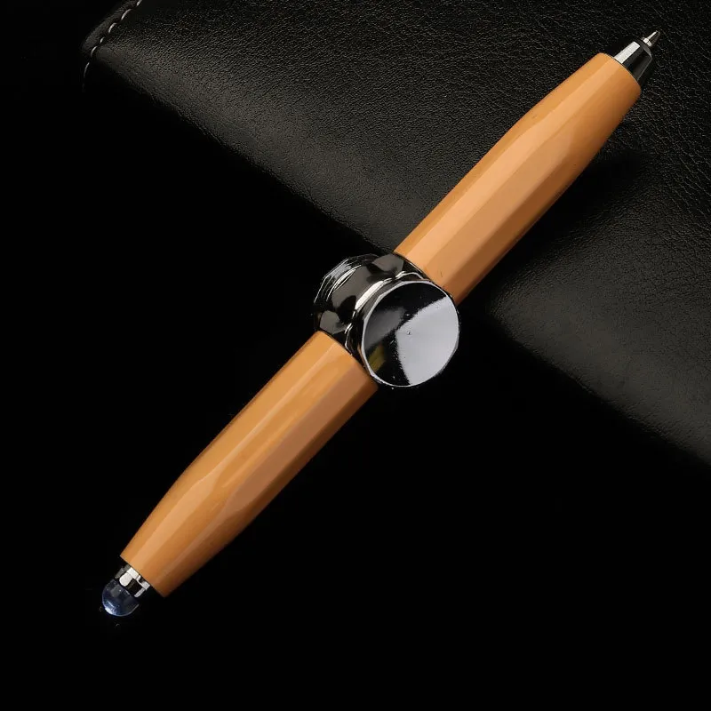 Creative Multi-Function LED Pen Spinning Decompression Gyro Metal Ballpoint Pen Fashion Office School Supplies Writing Pens – image 5