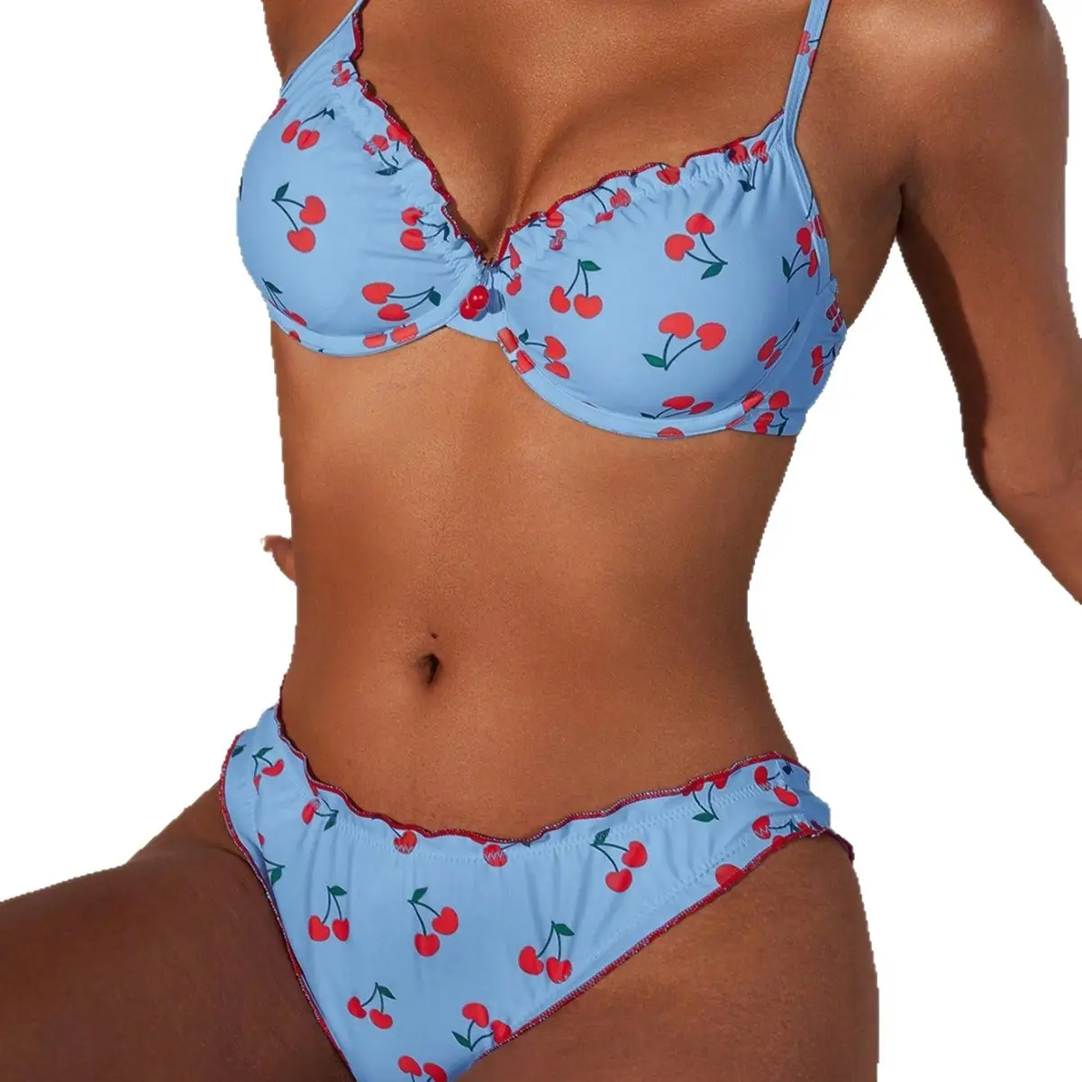 Womens Colorful Bikini Two-Piece Set
