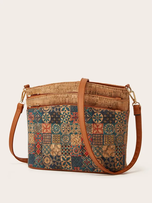 National Style Shoulder Messenger Personality Break Retro Tree Leather Bag Olive - Shop at LoveMi