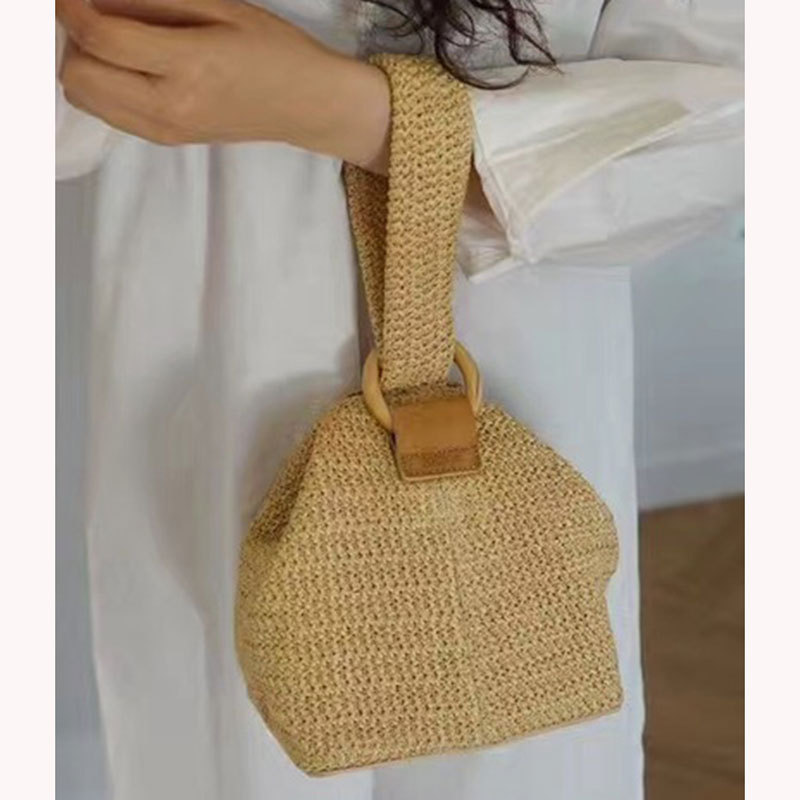 Woven Straw Tote Bag, picture 4 of 5