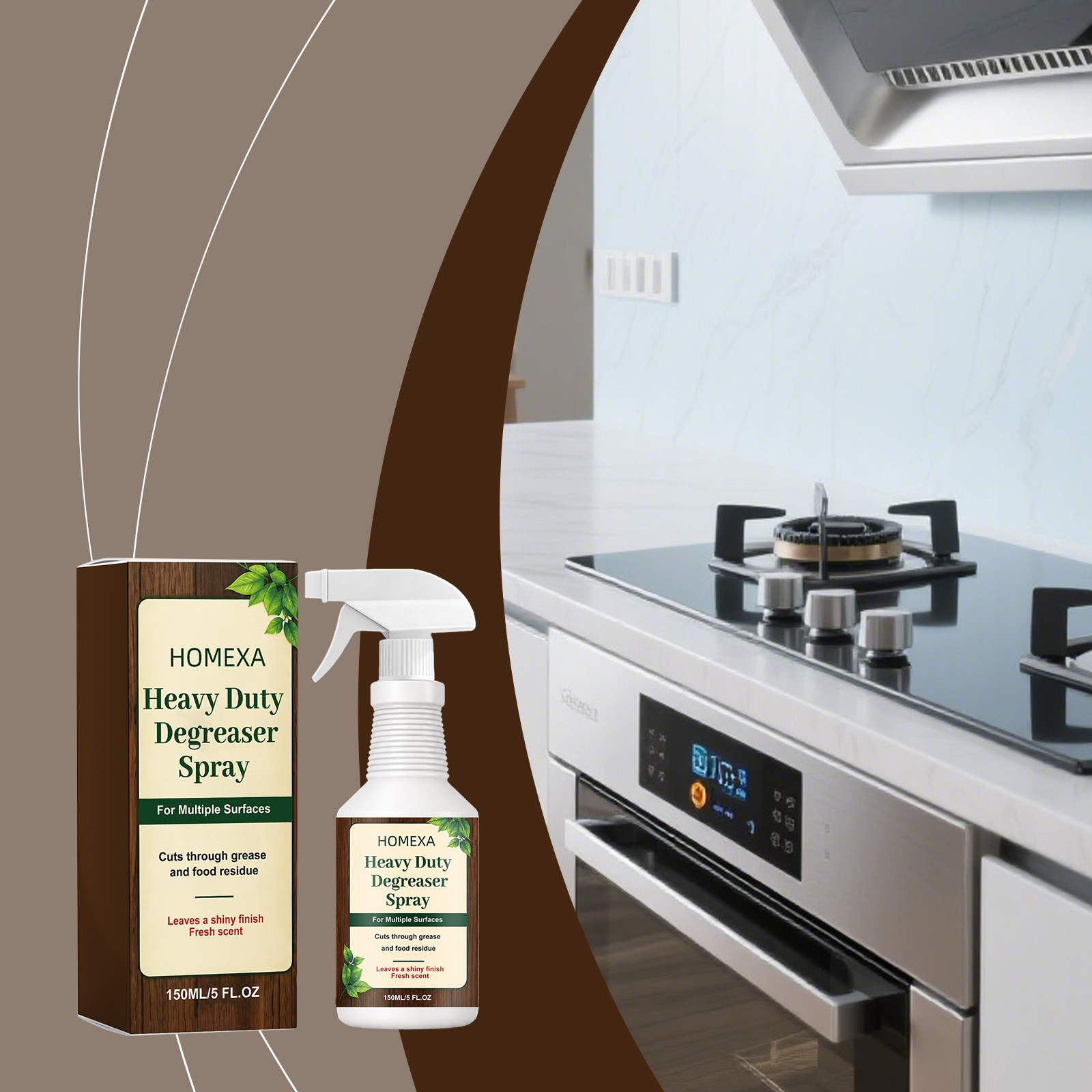 HOMEXA Kitchen Range Hood And Stovetop Degreaser