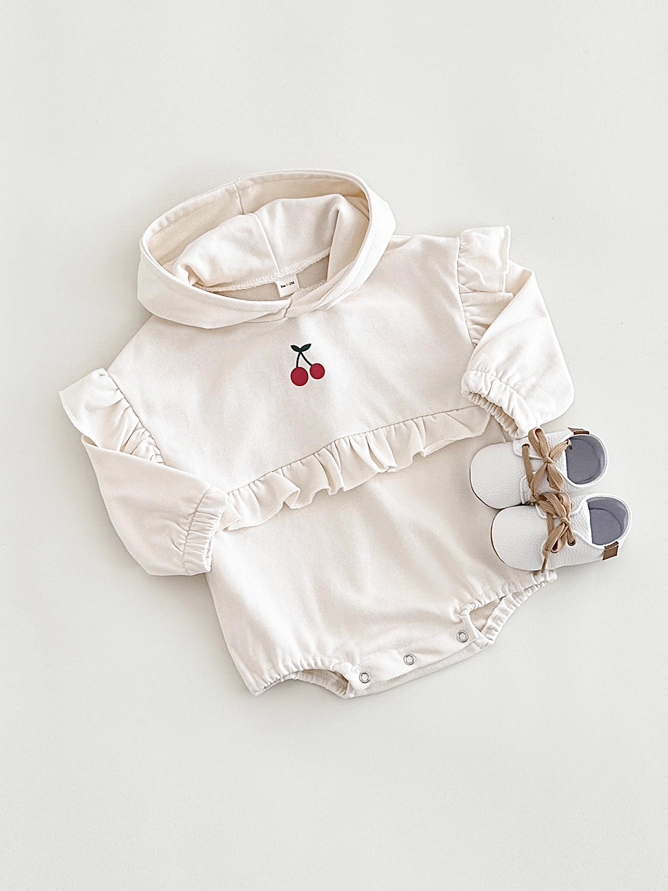 Title 7, Baby Girl Sweet Cherry Embroidered Long Sleeve ...