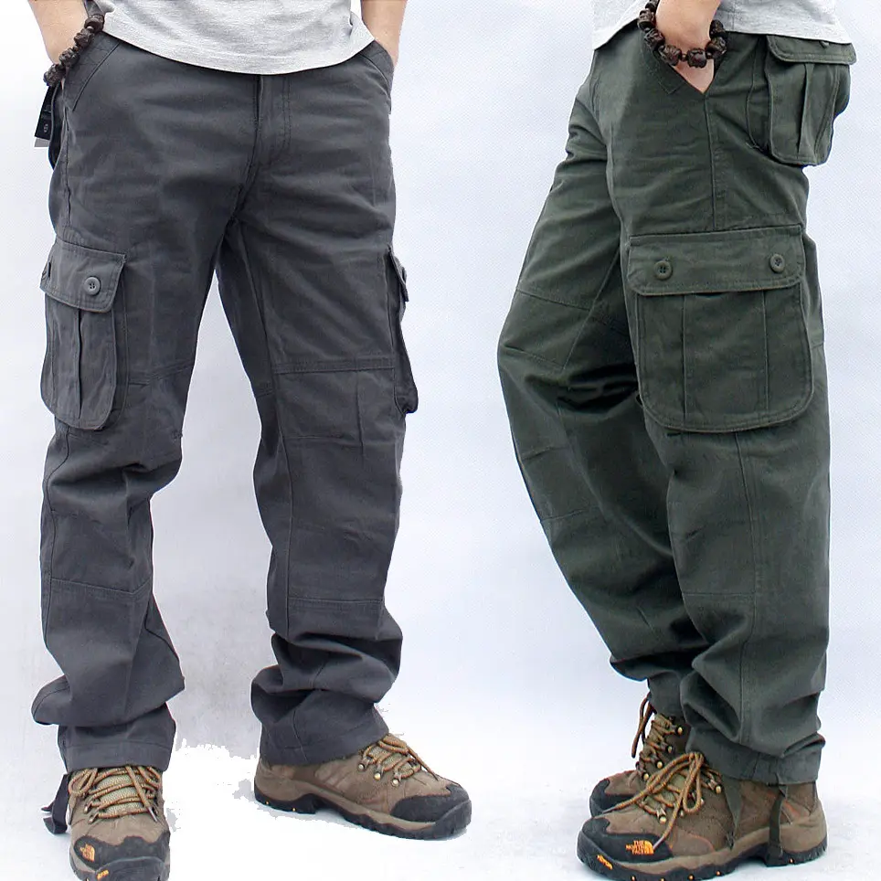 Multi-Pocket Workwear Casual Trousers Straight Work Uniforms
