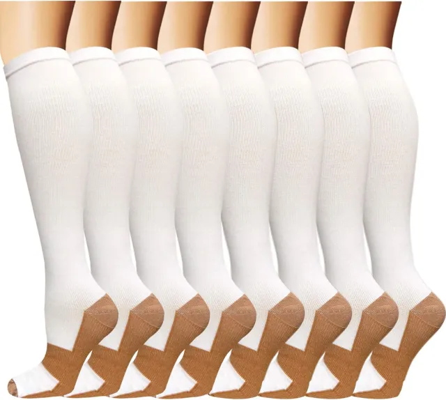 Sports Cycling Compression Socks Calf Compression Socks 8 Pairs 8 L Xl - Shop at LoveMi