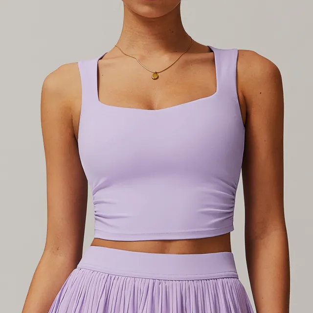 Breathable Exercise Vest Women's Tight Back Inner Wear Purple - Shop at LoveMi