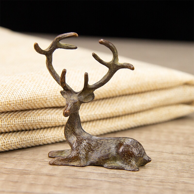 Title 13, Retro Purple Bronze Deer Decoration Alloy Deer ...