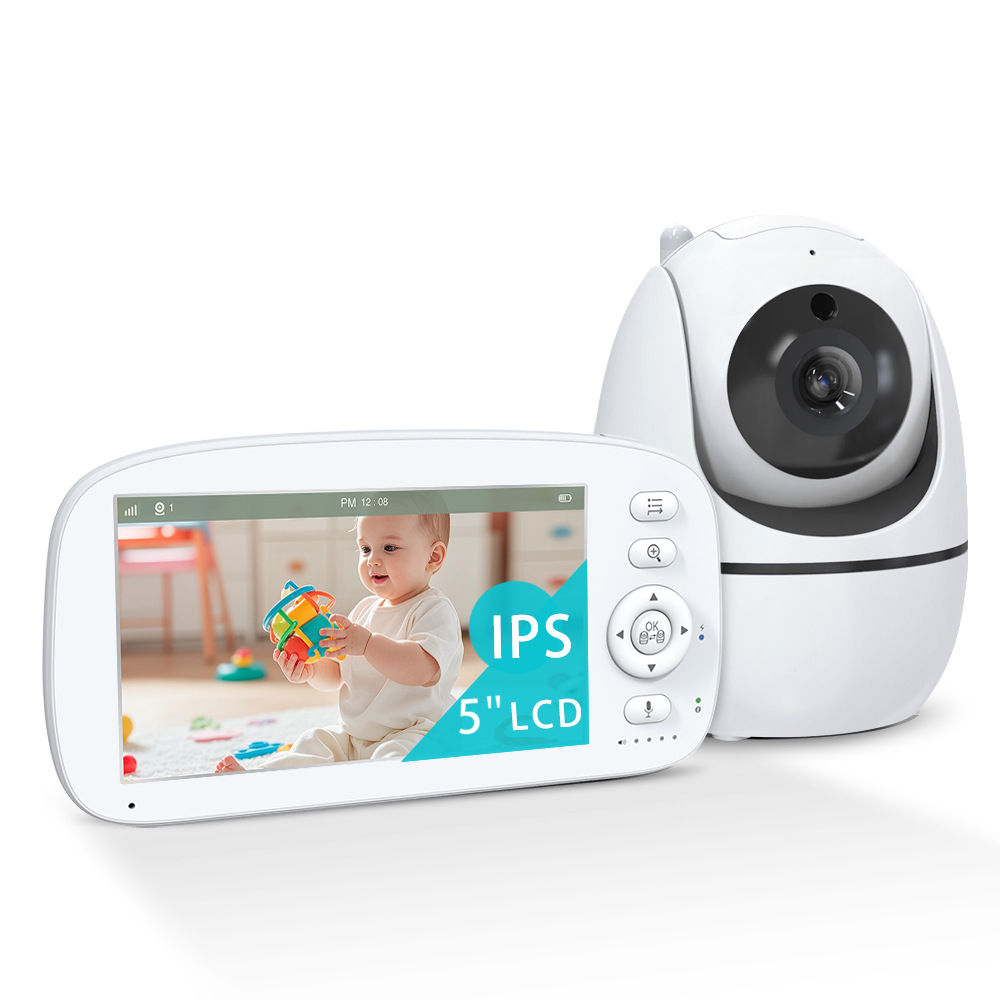 New 5-inch HD Baby Monitor With Temperature Monitoring