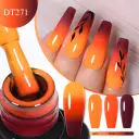 Shimmering Thermal Gel Fashion Nail Polish PU Protective Film For Nail Art view 9