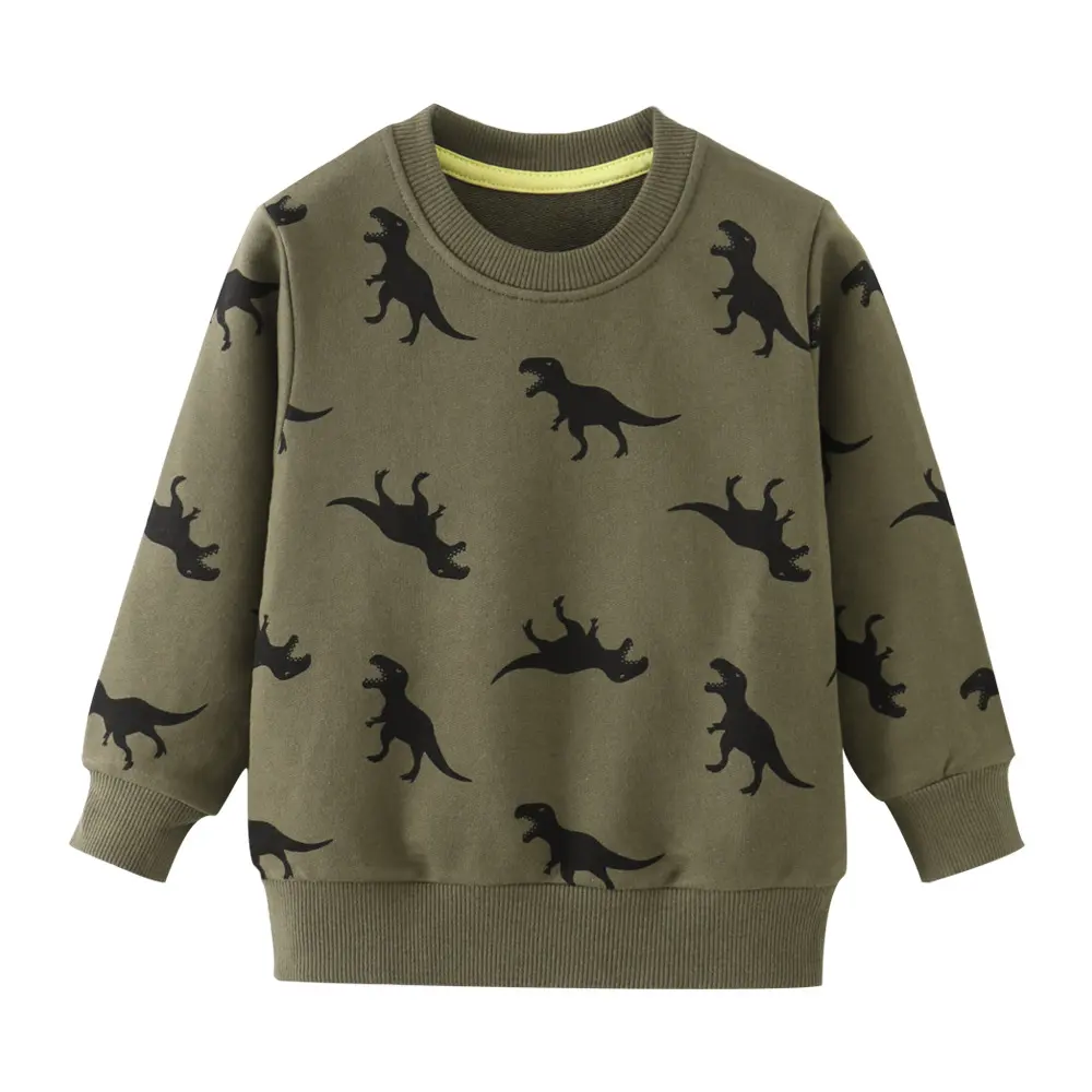 Children's Autumn Clothing Long Sleeve Boy Cartoon Cotton Crew
