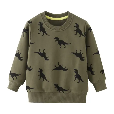 Children's Autumn Clothing Long Sleeve Boy Cartoon Cotton Crew