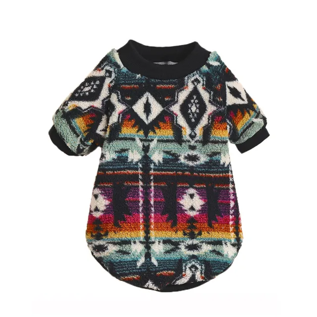 Thickened Sweater Ethnic Style Cat Clothes Dog Clothes Ethnic Style Fleece Sweatshirt - Shop at LoveMi