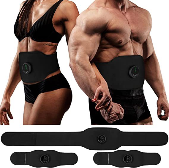 Portable EMS Massage Waist Belt Three-Piece Set