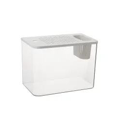 Ecological Betta Tank Living Room Mini Size Home - White With Cover - View 1