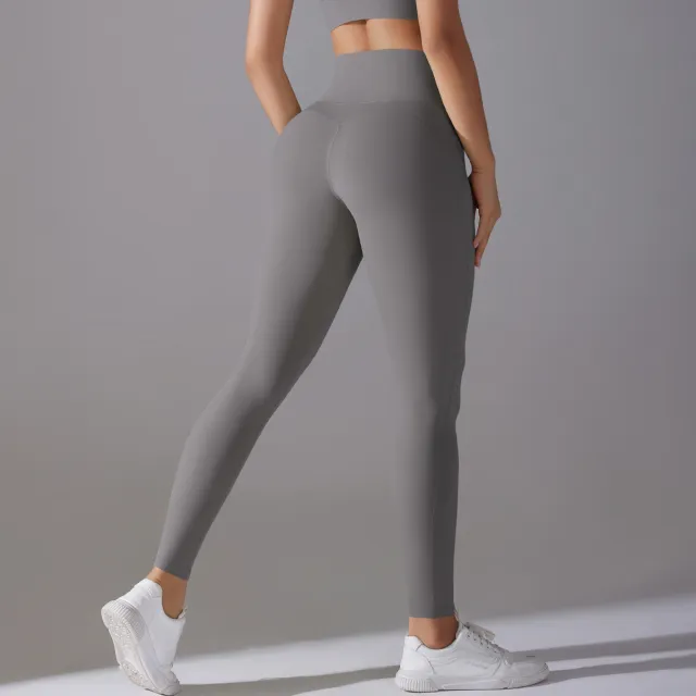 Internet Celebrity High Waist Hip Lift Nude Feel Hot Pants Yoga Pants Women Tan - Shop at LoveMi