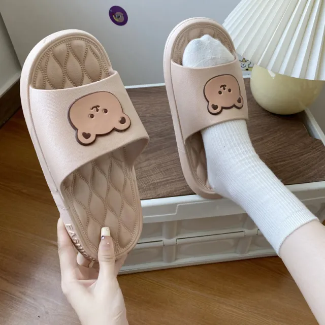 Bathroom Slippers Women's Indoor And Outdoor Home Slippers Brown - Shop at LoveMi