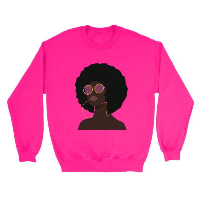 European And American Digital Printed Round Neck Sweatshirt