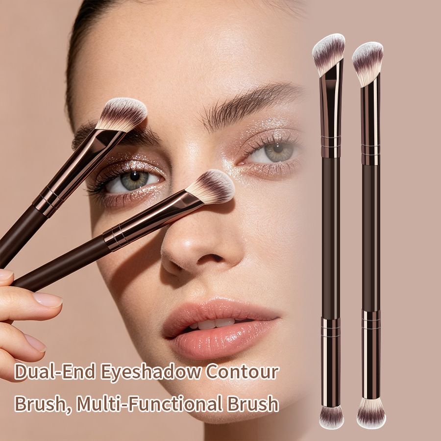 Coffee-colored Makeup Brush Beauty Tool 5