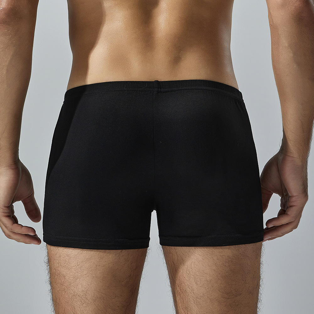 Title 7, Heren minimalistische effen kleur shorts met pl...