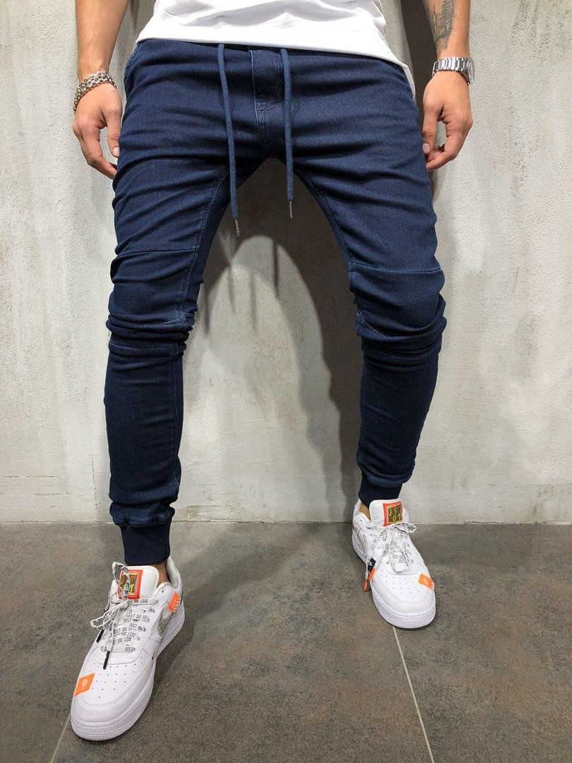 Title 8, Denim fabric casual sports pants