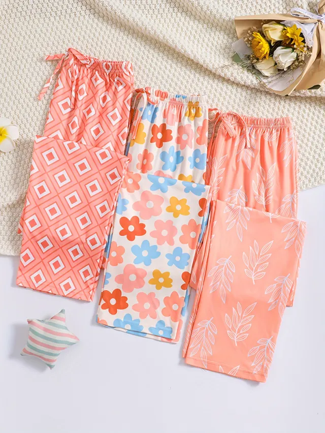 Milk Silk Pajama Pants Long Women's Thin Breathable L858687 Xl - Shop at LoveMi