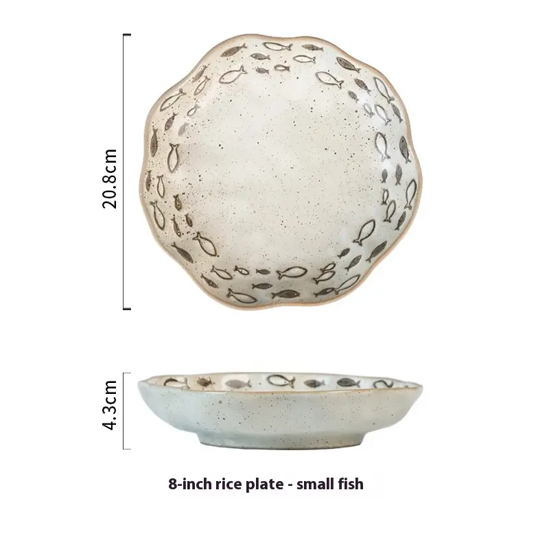 Stoneware Tableware Western Cuisine Steak Plate
