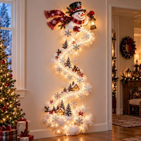 Household Stylish Christmas Magic Wall Light