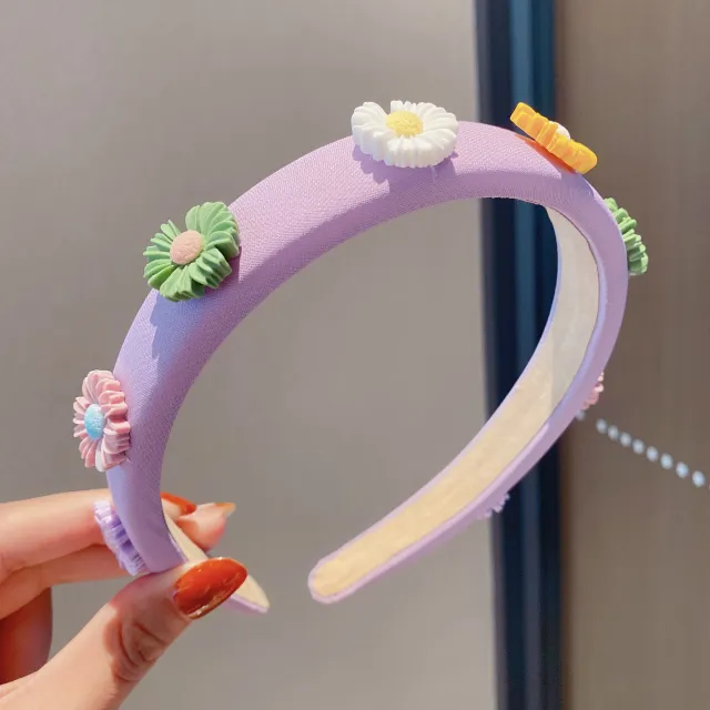 Small Flower Face Wash Makeup Hair Band Purple Paragraph B - Shop at LoveMi