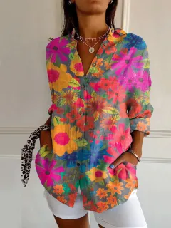 Women's Long Shirt Summer European And American Trendy Long-sleeve - Yk2170 - View 1