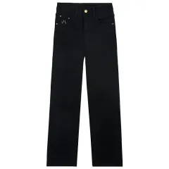 Fashion Personalized Straight Jeans For Women - Black - View 1
