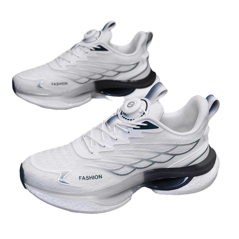 Flying Woven Air Cushion Turn Buckle Running Shoes - Image 4