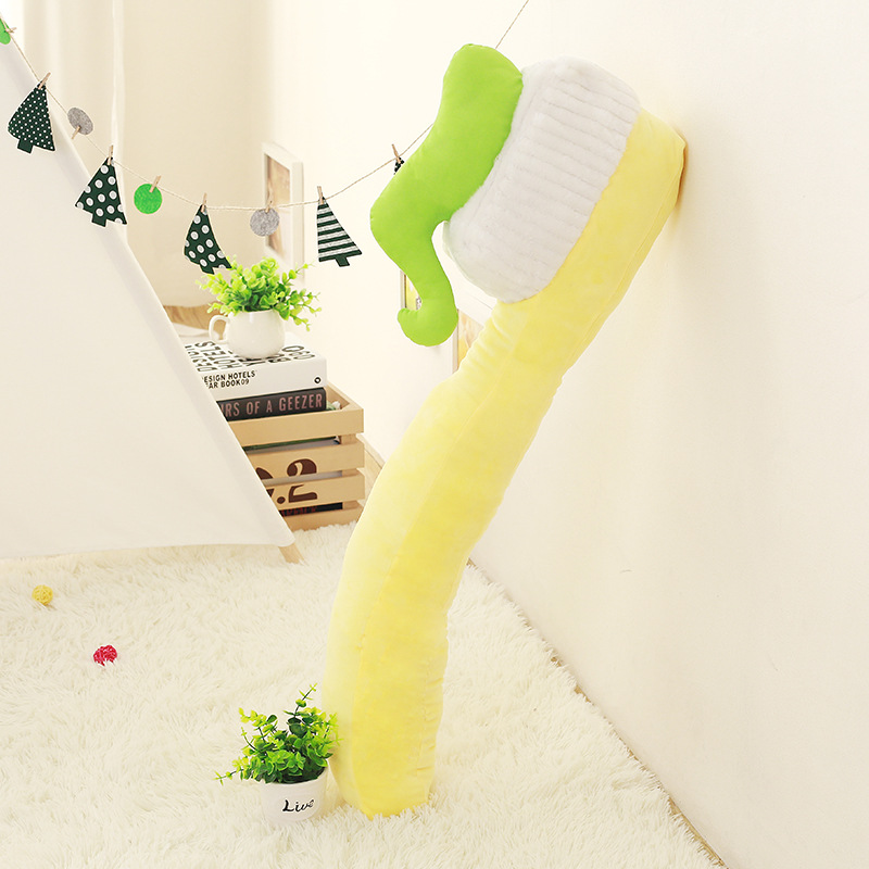 Cartoon Toothbrush Pillow Plush Toy Photo Props