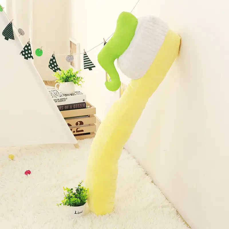 Cartoon Toothbrush Pillow Plush Toy Photo Props