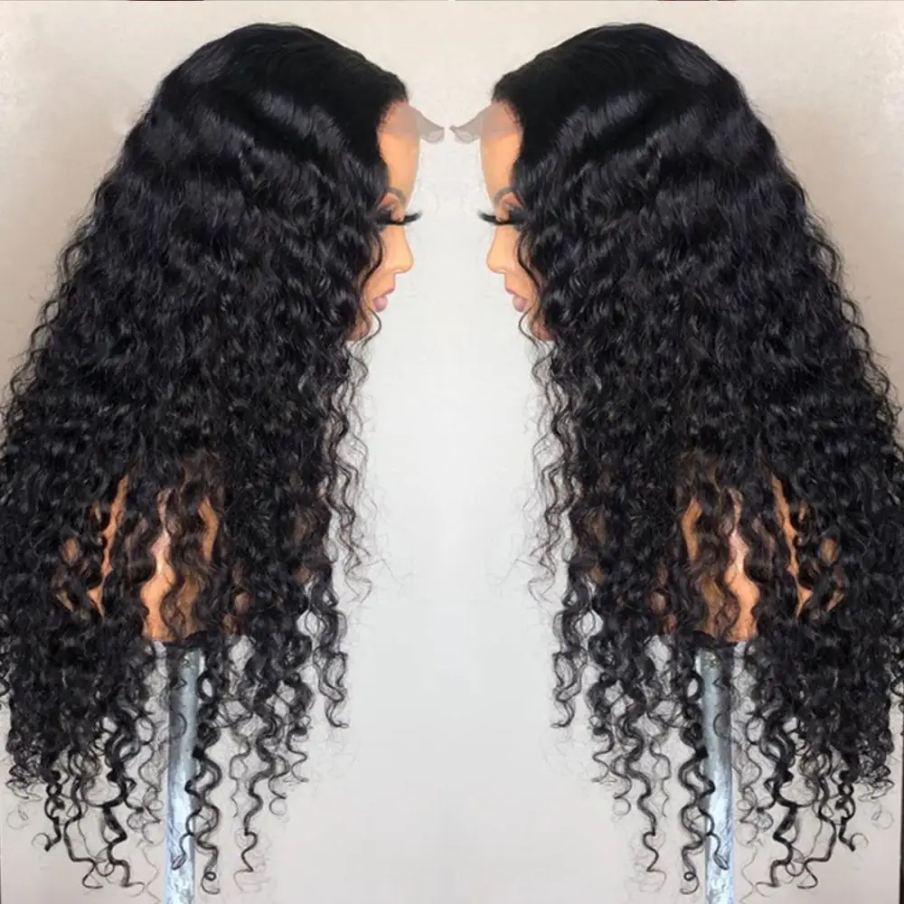 Front Lace African Chemical Fiber Small Curly Hair Big