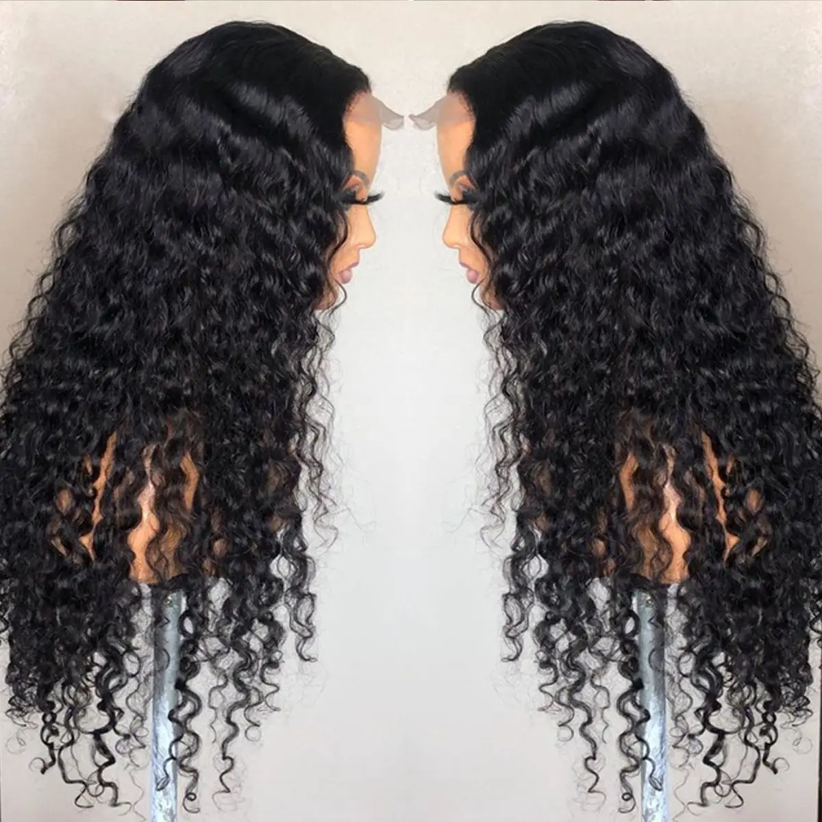 Front Lace African Chemical Fiber Small Curly