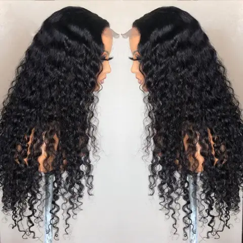 Front Lace African Chemical Fiber Small Curly Hair Big