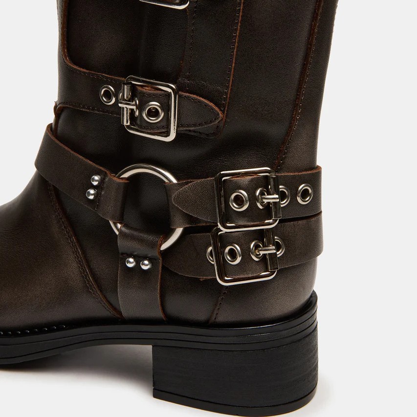 Mid-Calf Biker Boots, picture 4 of 4