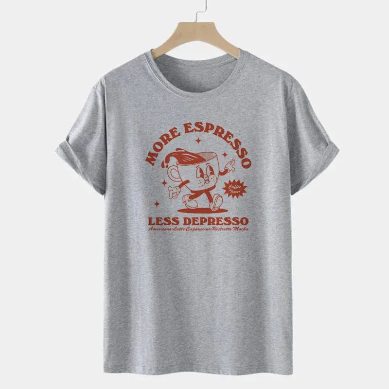 Economic Pattern Retro Was T-shirt - Gris-M