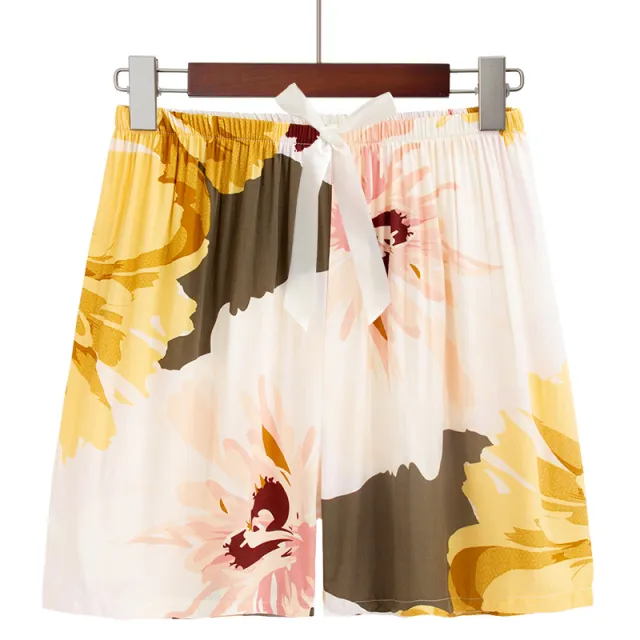 Plus Size Size Women's Homewear Pajamas Peony Flower Shorts M - Shop at LoveMi
