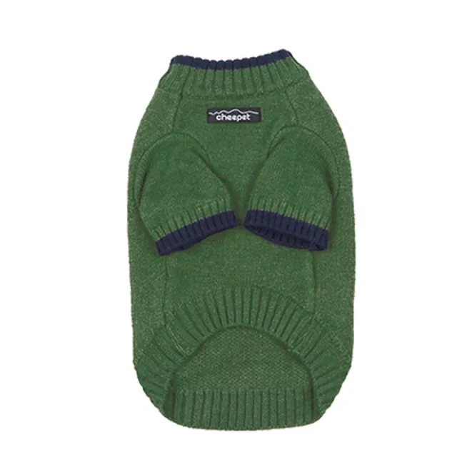 Contrast Color Two Legs Fall Winter Fashion Pet Sweater Flower Green Yellow - Shop at LoveMi