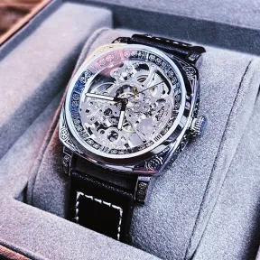 Silver Stainless Steel Mechanical Watch
