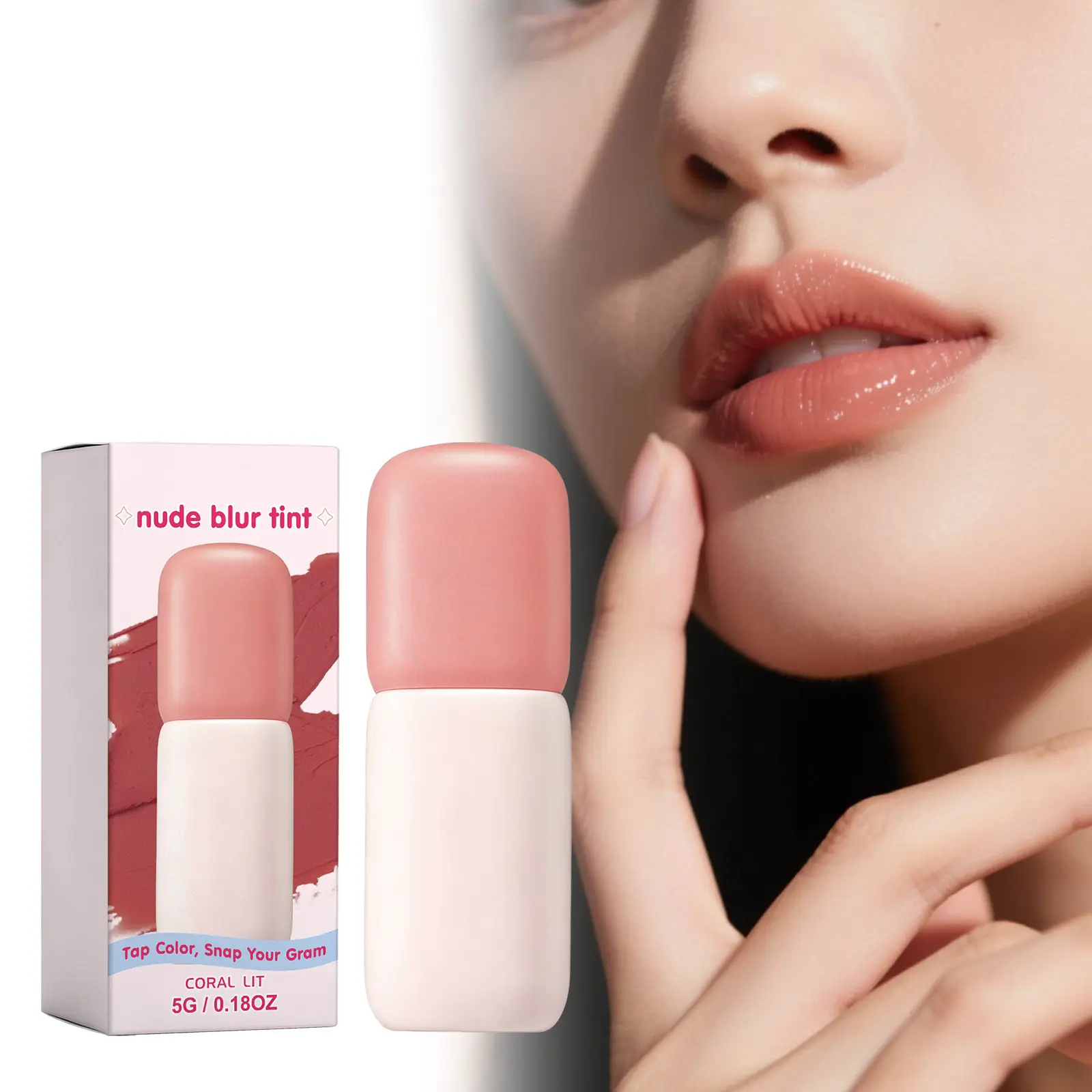 Silky Lightweight Matte Blush And Lip Gloss