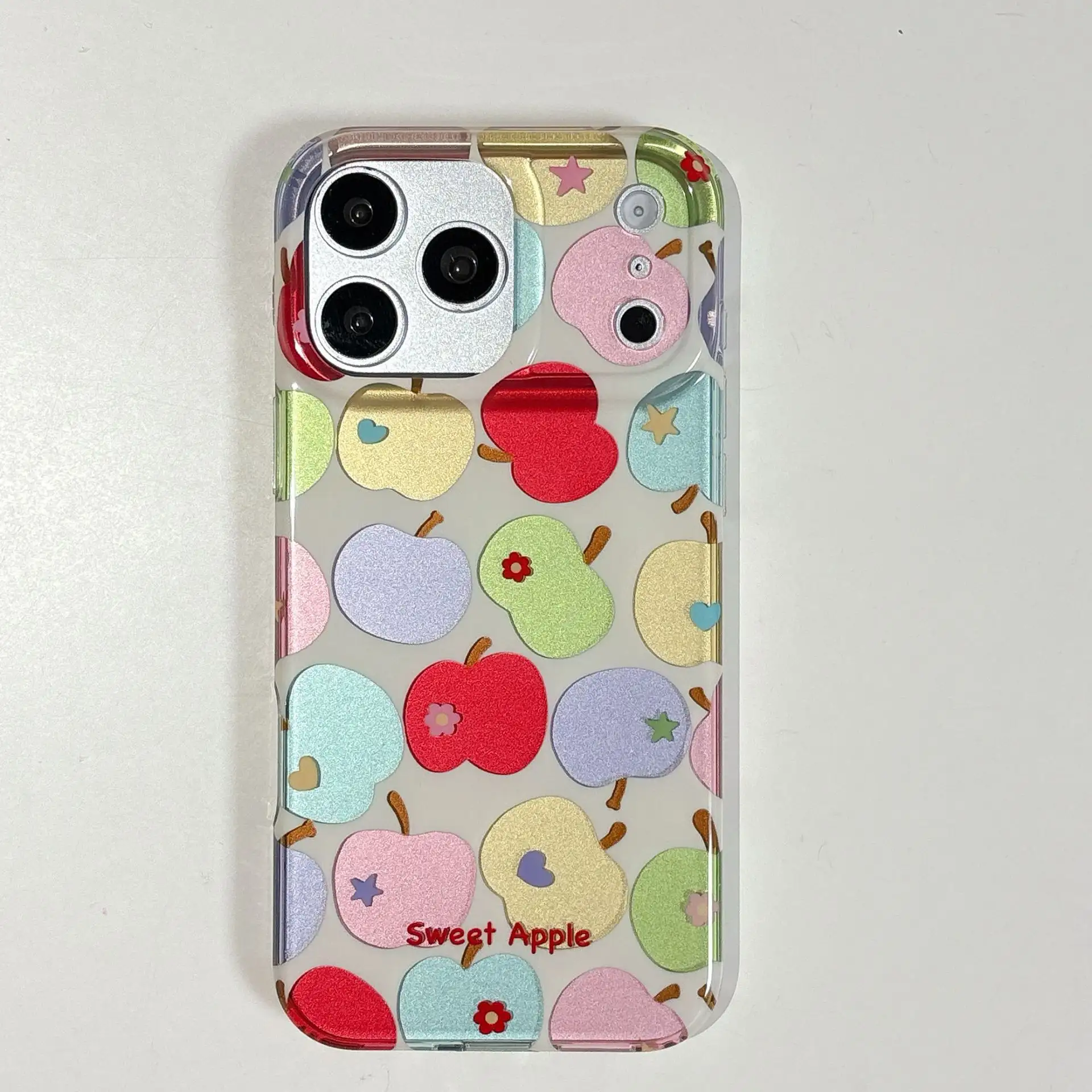 Electroplated Colorful Flower Phone Case