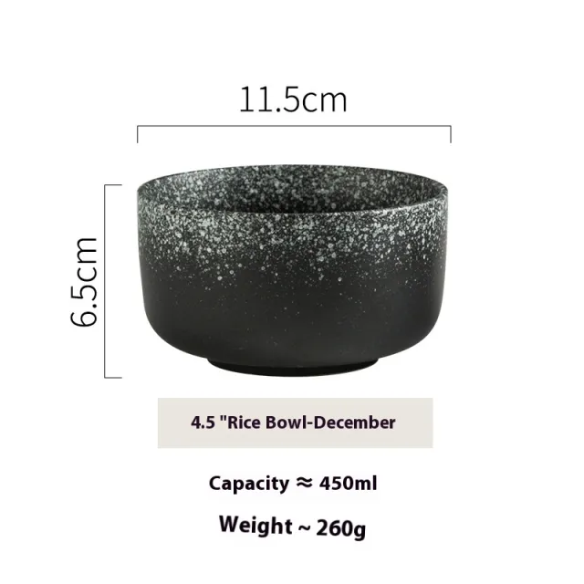Household Tableware Ceramic Rice Bowl Fahai Bowl Lunar December - Shop at LoveMi