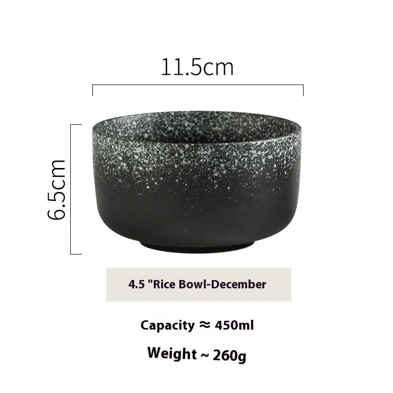 Household Tableware Ceramic Rice Bowl - Fahai Bowl Lunar December