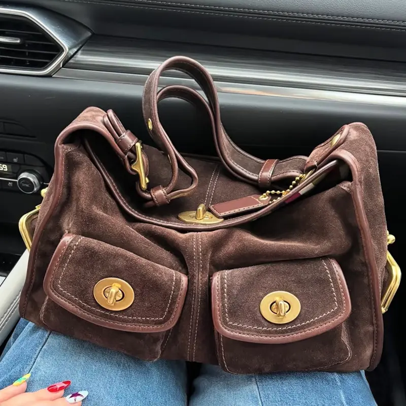 Retro Minimalist Versatile Womens Commuter Shoulder Bag
