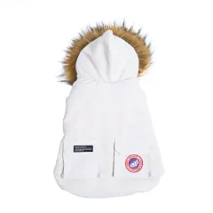 Dog Down Jacket Duck Camouflage - Creamy White - View 1