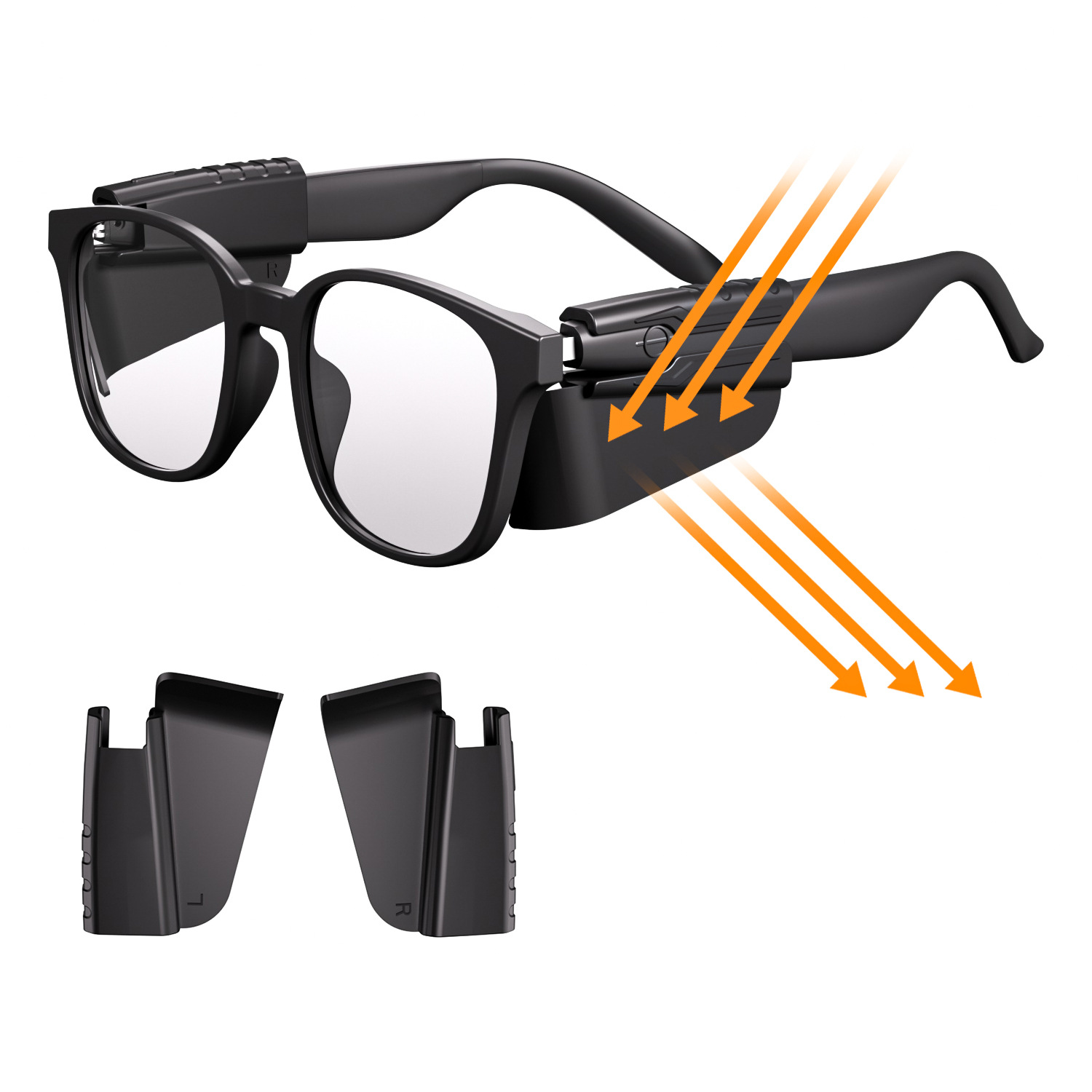 Adhesivos de privacidad para gafas inteligentes con bloqueo de luz