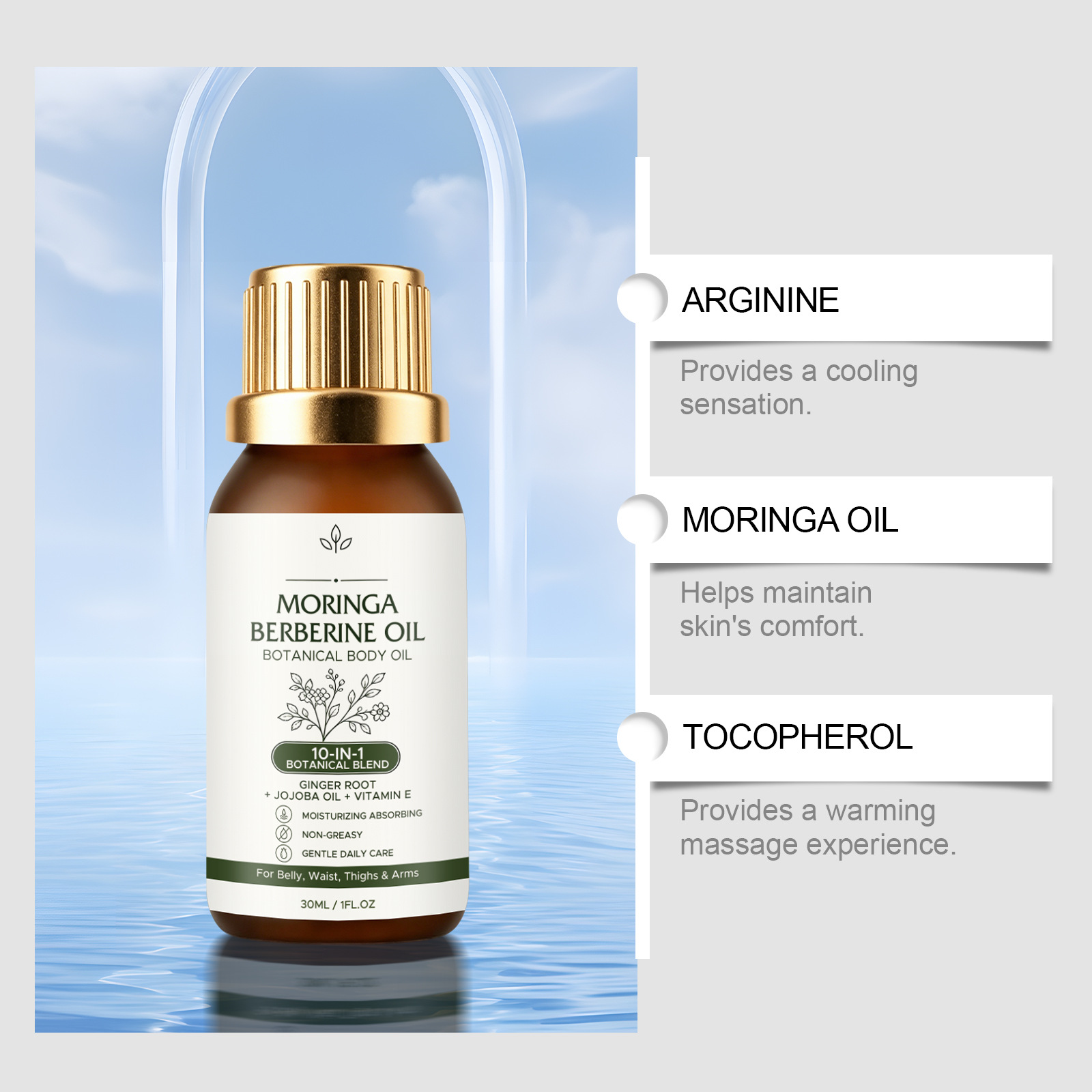 Nourishing Body Skin Moisturizing Care Essential Oil — foto 3